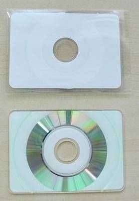 Visitenkarte CD-R Inkjet printable weis inkl. Plastiktasche