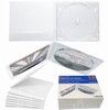 10 CD Digipack Hllen aus Karton wei mit Plastik Digitray fr 1 CD und Booklet