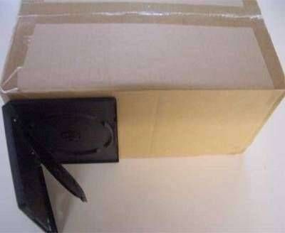 2er DVD Boxen schwarz mit Klapptray - 50 Stk. Karton
