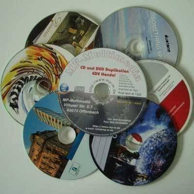 1000 DVD-R inkl. UV-Druck