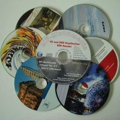 1000 CD-R mit UV-Druck