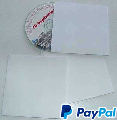 CD Kartonstecktaschen für 1 CD/DVD - 1 Stk. Kartontasche