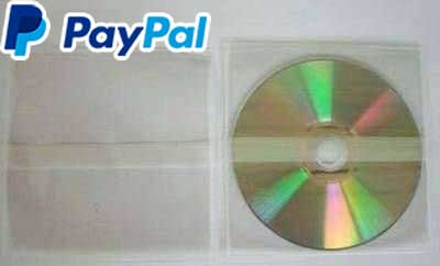 mini CD Plastiktaschen farblos mit 1 Klebestreifen