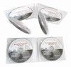10 Multi Digipack CD Hüllen 6-fach aus Karton weiß mit Plastik Tray für 1 bis 6 Rohlinge