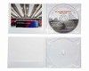 10 CD Digipack Hüllen aus Karton weiß mit Plastik Digitray für 1 CD und Booklet