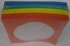 100 Farbige CD Papierhüllen mit Folienfenster - CD Hüllen aus Papier 80g